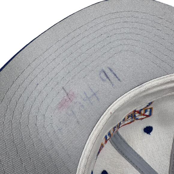 Vintage 1 Apparel St Louis Blues Snapback Hat Hockey Cap White Blue 90s USA NHL - Picture 10 of 10